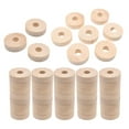 thumbnail image 2 of Abbracc 50 Pcs Roues en Bois Non Finies pour Modèles de Voitures Roues Rondes Peinture Écriture Enfants, 2 of 9