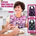 thumbnail image 3 of Adult Bibs for Women, 3 Packs Waterproof Adult Clothing Protectors with Crumb Catcher, 3 of 8