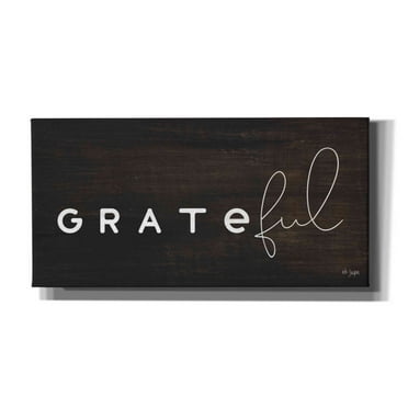 Epic Graffiti 'Grateful' by Jaxn Blvd, Canvas Wall Art, 60"x30"