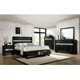 thumbnail image 5 of Contemporary Black Color Eastern King Size Bed Black Color 1pc Bed Bedroom Furniture Panel HB, 5 of 5