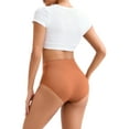 thumbnail image 4 of INNERSY Seamless High Waisted Underwear for Women No Show Stretch Panties Briefs 3 Pack(L,Brown), 4 of 11
