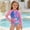 Pink, variant on YANGXINX Girls Swimsuits 2 Piece Hawaiian Beach Printed Surfing with Long Sleeves Swimwear for Sun Suitable 3 8 Years Old girl's bikini swimsuits