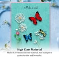thumbnail image 4 of Tholdsy Sello de silicona, diente de león, lavanda, accesorios de oficina, estampador para hacer tarjetas, sello artesanal, estampadores transparentes Suministros de escritura y corrección, 4 of 6