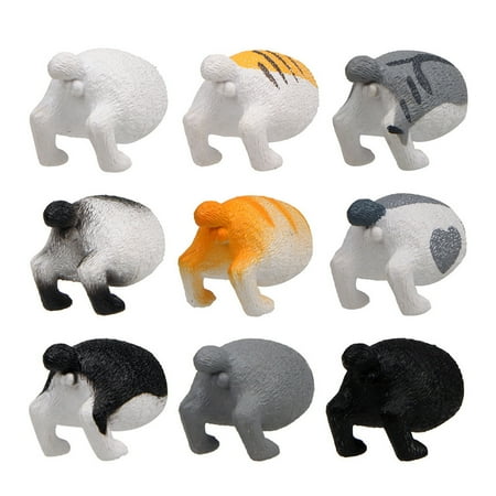 

9Pcs Funny Cat Butt Magnets for Refrigerator - Cute Magnet for Locker