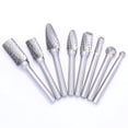thumbnail image 1 of Juego de fresas rotativas de doble corte de carburo de tungsteno con cabezal de 8 Uds para amoladora de grabado para carpintería juego de fresas para tallar, 1 of 4