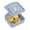 Blue, variant on LQCrafK Sandwich Containers, Sandwich Containers for Lunch Boxes Plastic Toast Shape Food Storage Sandwich Box with Lid Reusable, Microwave & Dishwasher Safe, for Family Adults