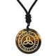 thumbnail image 2 of Colgante de triquetra antiguo Yuyangstore Collar con COLGANTE de Joyería talladas lisas Negro Amarillo, 2 of 8