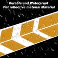 thumbnail image 5 of Unique Bargains Front Fender Arrow Sticker Decoration Motorcycle Warning Reflective Tape Waterproof Pet Reflective Material Yellow 1 Pcs 34 cm x 5.5 cm, 5 of 6