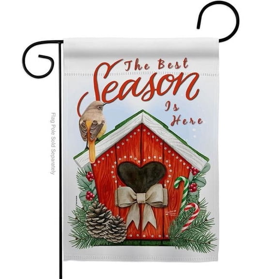 Angeleno Heritage G135353-BO 13 x 18.5 in. Best Season Garden Flag with Winter Wonderland Double-Sided Decorative Vertical Flags House Decoration Banner Yard Gift