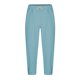 thumbnail image 3 of Pantalones largos para hombre, color liso, holgados, informales, con bolsillo, de lino, cintura elástica y cordón ajustable, de poliéster., 3 of 5