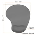 thumbnail image 2 of Unique Bargains Gel Mouse Pad with Wrist Rest Ergonomic Mouse Pad Comfortable Memory Foam Non-Slip Base Soft, Gray, 2 of 5