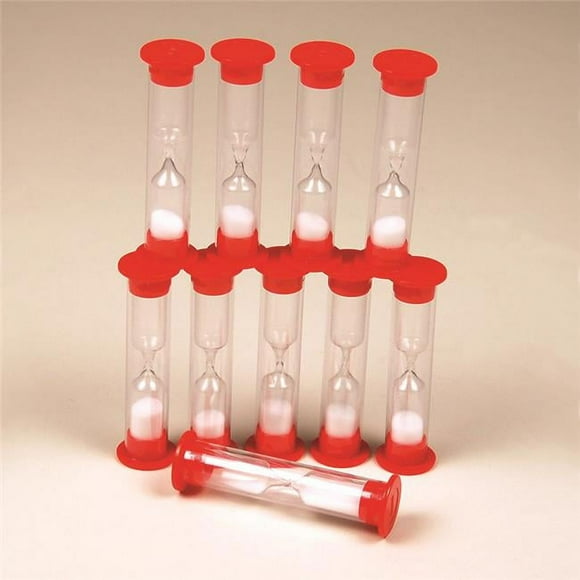 Learning Advantage CTU7656 1 Minute Sand Timers Set Of 10
