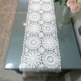 thumbnail image 2 of Rectangular Cotton Handmade Crochet Lace Table Runner Doilies Table Dresser Scarf Décor, 2 of 6