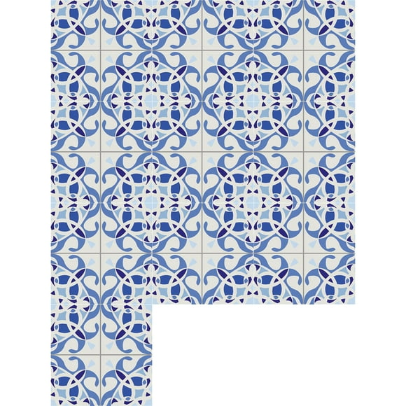 Clearance Guopo Wall Sticker 10pcs Talavera Tiles Tile Sticker, Self-Adhesive Diy Waterproof Glass Tile Wall Sticker For Home Decor Kitchen Decor