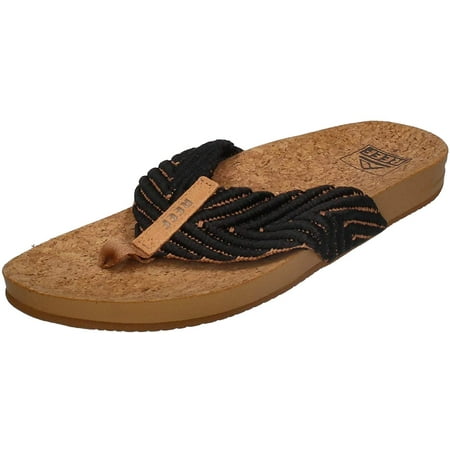 

Reef Womens Flip-Flop 5 Black/Natural