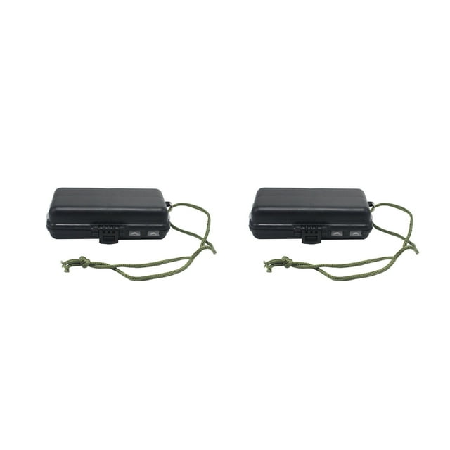 Decodeary 2Pcs Boîte Portable Scellé Plastique Pêche Appâts Boîtes Cas Conteneur S