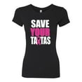 thumbnail image 2 of Save Your Awareness Womens Slim Fit Junior Tee, Black, Small, 2 of 3