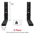 thumbnail image 3 of AVF EM60B-a Microwave Wall Mount Bracket, Black Metal, 3 of 8