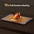 thumbnail image 4 of Warming Mat For Food with Cover, Fast Heating Electric Warming Tray with 7 Level Temperature, Rolled Up Portable Mats for Buffet, Party, Family Gatherings, Holiday, Gray, 4 of 8