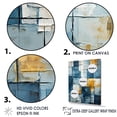 thumbnail image 3 of Designart "Cubism Shapes In Cerulean I" Abstract Shapes Floater Framed Wall Decor, 3 of 5