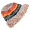 thumbnail image 4 of Sombrero de pescador de ganchillo para mujer, gorro de playa flexible tejido a mano, gorro de pescador de punto, gorro moderno, bonito, cómodo e informal, 54-58 cm, 4 of 8