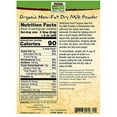 thumbnail image 2 of Now Natural Foods, Organic Non-Fat Dry Milk Powder With Protein And Calcium, Product Of The Usa, 12-Ounce (Packaging May Vary) (Pack Of 2), 2 of 3