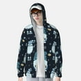 thumbnail image 4 of Kll Gnome And Snowflakes Print Men'S Women’s Upf 50+ Sun Protection Outdoor Hoodie Jacket Long Sleeve Fishing Hiking Performance Shirt- Xx-Large, 4 of 8