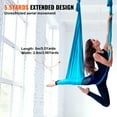 thumbnail image 4 of VEVOR Aerial Yoga Hammock & Swing, 5.5 Yards, Aerial Yoga Starter Kit with 100gsm Nylon Fabric, Full Rigging Hardware & Easy Set-up Guide, Antigravity Flying for All Levels Fitness Bodybuilding, Blue, 4 of 9