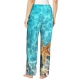 thumbnail image 3 of Balery Starfish And Seashell On The Beach 1 print Women's Pajama Pants,Ultra Lightweight Pjs,Lounge Pant-XX-Large, 3 of 9