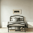 thumbnail image 5 of Apextella 14 in Twin Metal Platform Bed Frame with Headboard and Footboard, No Box Spring Needed, Underbed Storage, Black, 5 of 7