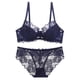 thumbnail image 1 of Conjunto de sujetador de una pieza de encaje sexy para mujer, cómodo, fino y de talla grande, 1 of 6
