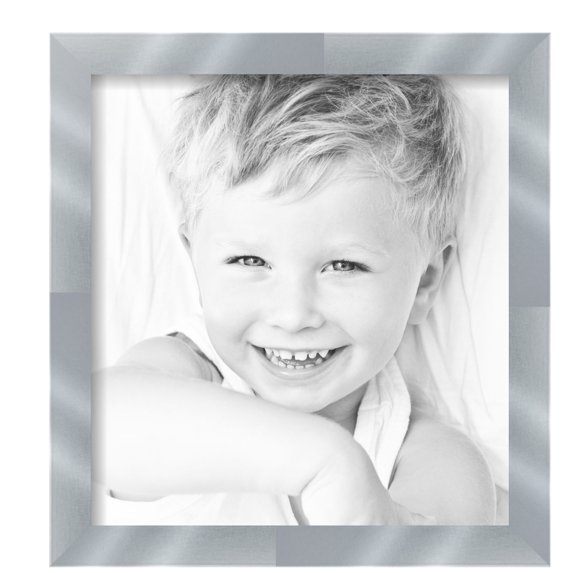 ArtToFrames 13" x 14" Stainless Steel Picture Frame, 13x14 inch Silver MDF Poster Frame (WOM-5313), Pack