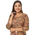 thumbnail image 4 of VIHAAN IMPEX Floral Printed Casual Kurta Ladies Kurti Multicolor Tunic Tops For Women, 4 of 6