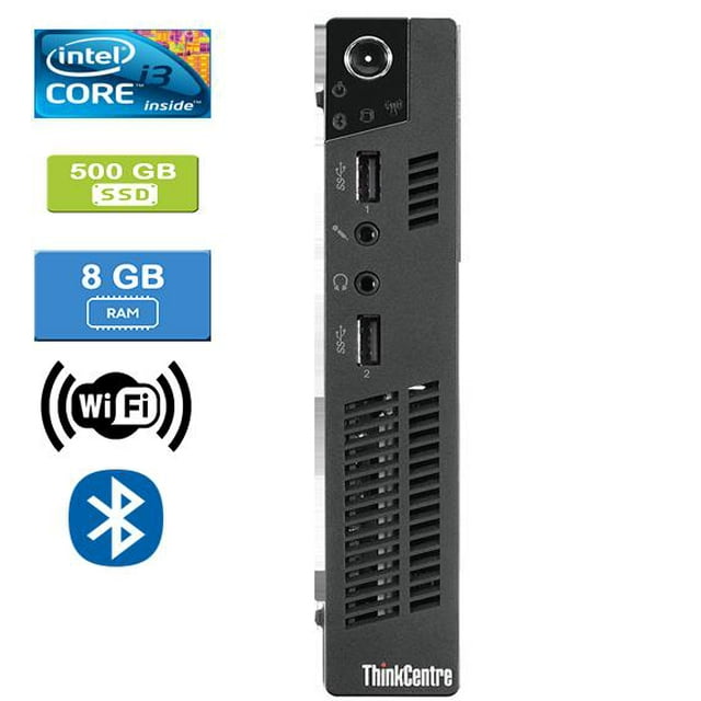 Remis à Neuf : LENOVO M72E TINY Intel Core i3-3220T 2,60 GHz, 8 Go, 500 Go HDD, Win 10 Pro
