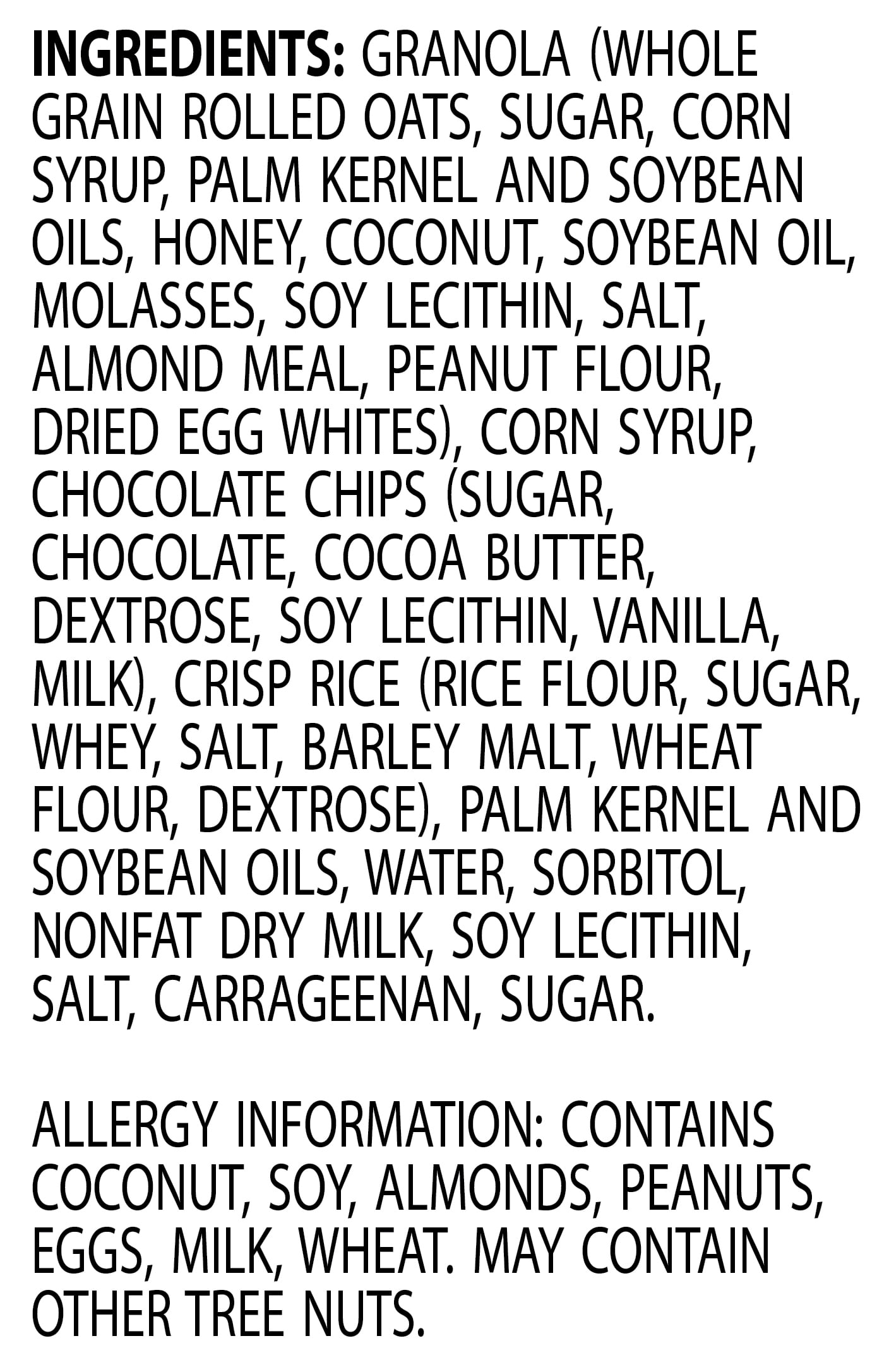 Sunbelt Bakery Family Pack Chocolate Chip Chewy Granola Bars, 10 Count