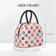 thumbnail image 2 of Disketp Colorful Donuts Bolsa Térmica para Almuerzo, Lonchera con Abertura Amplia y Gran Capacidad, Organizador Reutilizable para Mujeres, Hombres y Adultos, 2 of 6