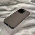 thumbnail image 1 of Luxury Matte Leather Phone Case For iPhone 16 15 14 Plus 13 12 11 Pro Max XS Max XR Lens Protection Shockproof Silicone Cover GRAY For iphone 16, 1 of 6