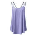 thumbnail image 4 of Vests for Women Summer Casual Fashion Tops Strap Chiffon Sleeveless Tank Top Long Compression Shirt 2x Shirts for Women 3xl Tops for Women Big Tops 2xl Crop Top Exercise Top Flare Camisole Lace, 4 of 4