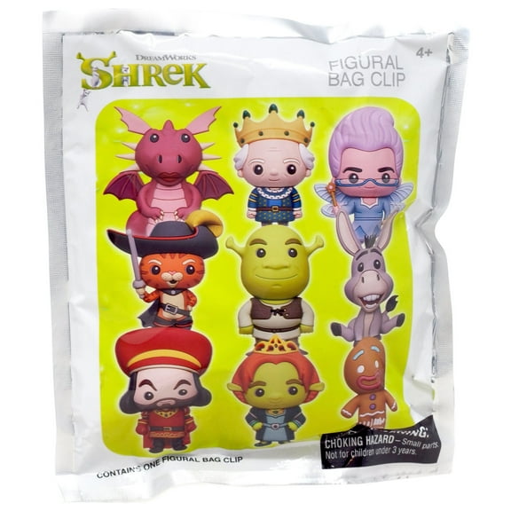 Shrek Series 1 Figural Foam Bag Clips, 1 Random Figure