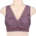 thumbnail image 3 of Sngxgn Wireless Bra for Women Seamless S upport Bralette, Comfort Lightly Lined Fit T-Shirt Bra(Purple,42), 3 of 5