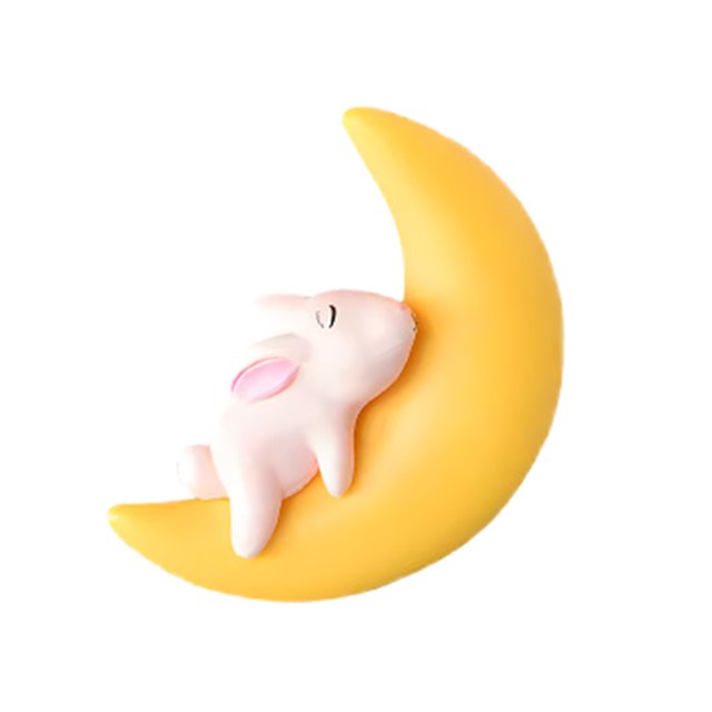 Cute Aquarium Floating Decoration Moon Animals Figure Fish Tank Ornament