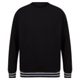 thumbnail image 1 of Front Row - Jersey de Rayas para Adultos Unisex (Negro, Gris Jaspeado), 1 of 3