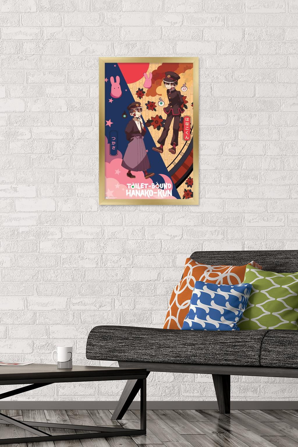 Toilet-Bound Hanako-kun (2020) - Hanako & Tsukasa Wall Poster, 14.725" x 22.375" Framed