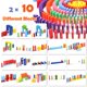 thumbnail image 3 of Juego de dominó WOOD CITY 1000 piezas para niños con 20 bloques adicionales, 3 of 9