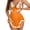 Orange, variant on Women Fluffy Trim Spaghetti Strap Chemise Dress Flared A Line Silhouette Nightwear Lingerie Set for Festive Occasions Purple S