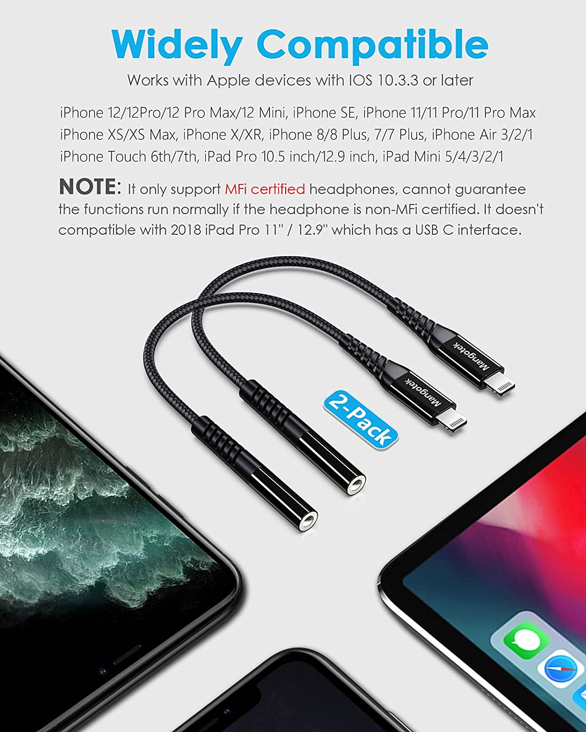 IGUOHAO Headphone Adapter for iPhone 