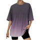 thumbnail image 2 of Fiudx Ofertas y Liquidaciones Camiseta de Manga Corta con Cuello Redondo y Hombros Caídos para Mujer, 2 of 3