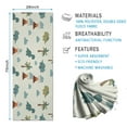 thumbnail image 2 of Light Green Dinosaurs Volcanoes Pattern Hot Yoga Mat Towel Non Slip for Hot Yoga - Quick-Drying Yoga Mat Cover with 4 Corner Pockets with Travel Bag - Hot Yoga Towel Non Slip 70"x26", 2 of 6