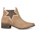 thumbnail image 2 of Klub Nico Zelha Taupe Suede Big Star Vintage Leather Boot Chelsea Ankle Booties (Taupe, 8), 2 of 5