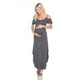 thumbnail image 3 of White Mark Women's Maternity Alexis Maxi Dress, 3 of 9